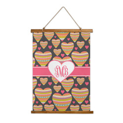 Hearts Wall Hanging Tapestry - Tall (Personalized)
