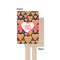 Hearts Wooden 6.25" Stir Stick - Rectangular - Single - Front & Back