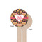 Hearts Wooden 6" Stir Stick - Round - Single Sided - Front & Back