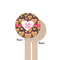 Hearts Wooden 7.5" Stir Stick - Round - Single Sided - Front & Back