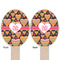 Hearts Wooden Food Pick - Oval - Double Sided - Front & Back