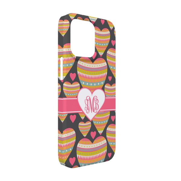 Custom Hearts iPhone Case - Plastic - iPhone 13 (Personalized)