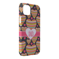 Hearts iPhone Case - Plastic - iPhone 14 Plus (Personalized)