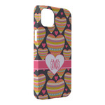 Hearts iPhone Case - Plastic - iPhone 14 Pro Max (Personalized)