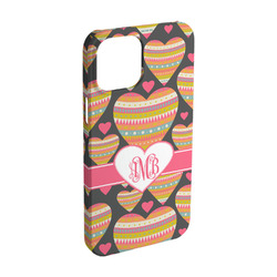 Hearts iPhone Case - Plastic - iPhone 15 (Personalized)