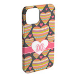 Hearts iPhone Case - Plastic - iPhone 15 Pro Max (Personalized)