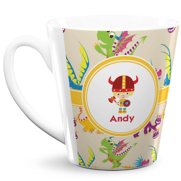 Custom Dragons 12 Oz Latte Mug (Personalized)