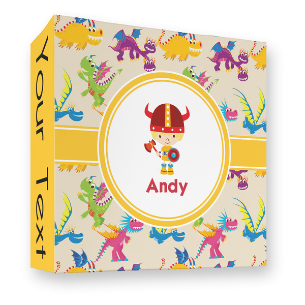 Custom Dragons 3 Ring Binder - Full Wrap - 3" (Personalized)