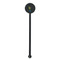 Dragons Black Plastic 5.5" Stir Stick - Round - Single Stick