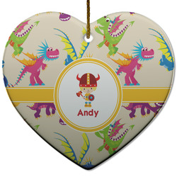 Dragons Heart Ceramic Ornament w/ Name or Text