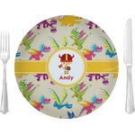 Dragons 10" Glass Lunch / Dinner Plates - Single or Set (Personalized)