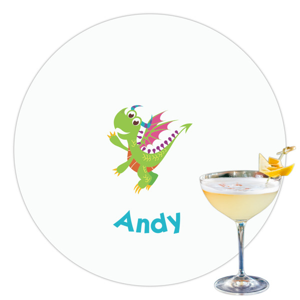 Custom Dragons Printed Drink Topper - 3.5" (Personalized)