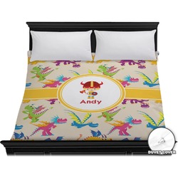 Dragons Duvet Cover - King (Personalized)