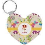 Dragons Heart Plastic Keychain w/ Name or Text