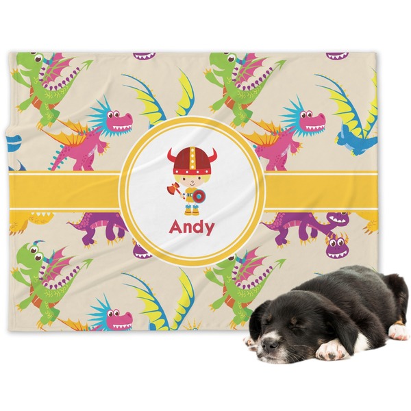 Custom Dragons Dog Blanket - Regular (Personalized)