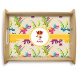 Dragons Natural Wooden Tray - Large (Personalized)