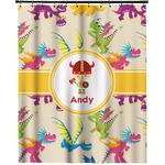 Dragons Extra Long Shower Curtain - 70"x84" (Personalized)