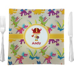 Dragons Glass Square Lunch / Dinner Plate 9.5" (Personalized)