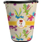 Dragons Waste Basket - Single Sided (Black) (Personalized)