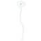 Dragons White Plastic 7" Stir Stick - Oval - Single Stick