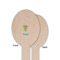 Dragons Wooden Food Pick - Oval - Single Sided - Front & Back