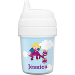 Girl Flying on a Dragon Baby Sippy Cup (Personalized)