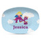Girl Flying on a Dragon Microwave & Dishwasher Safe CP Plastic Platter - Main
