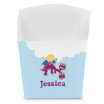 Girl Flying on a Dragon French Fry Favor Boxes (Personalized)