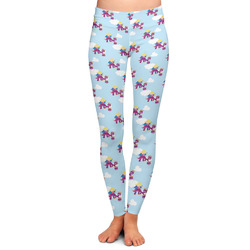 Girl Flying on a Dragon Ladies Leggings - Extra Large