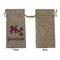 Girl Flying on a Dragon Large Burlap Gift Bags - Front Approval