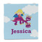 Girl Flying on a Dragon Party Favor Gift Bag - Matte - Front