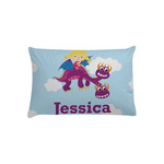 Girl Flying on a Dragon Pillow Case - Toddler (Personalized)