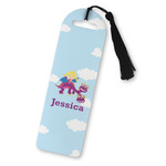 Girl Flying on a Dragon Plastic Bookmark (Personalized)