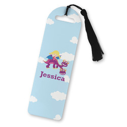 Girl Flying on a Dragon Plastic Bookmark (Personalized)