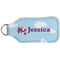 Girl Flying on a Dragon Sanitizer Holder Keychain - Large (Back)