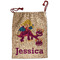 Girl Flying on a Dragon Santa Bag - Front