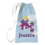 Girl Flying on a Dragon Laundry Bags - Small (Personalized)