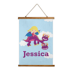 Girl Flying on a Dragon Wall Hanging Tapestry (Personalized)
