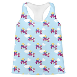Girl Flying on a Dragon Womens Racerback Tank Top - Small