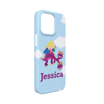 Girl Flying on a Dragon iPhone Case - Plastic - iPhone 13 Mini (Personalized)