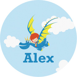 Flying a Dragon Multipurpose Round Labels - 1" (Personalized)