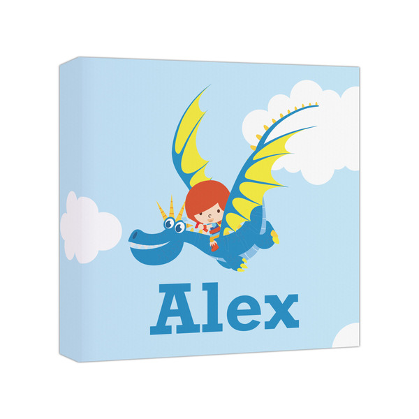 Custom Flying a Dragon Canvas Print - 8x8 (Personalized)