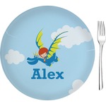 Flying a Dragon 8" Glass Appetizer / Dessert Plates - Single or Set (Personalized)