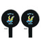 Flying a Dragon Black Plastic 7" Stir Stick - Double Sided - Round - Front & Back