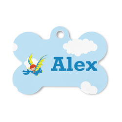 Flying a Dragon Bone Shaped Dog ID Tag - Small (Personalized)