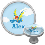 Flying a Dragon Cabinet Knob (Silver) (Personalized)