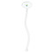 Flying a Dragon Clear Plastic 7" Stir Stick - Oval - Single Stick