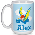 Flying a Dragon 15 Oz Coffee Mug - White (Personalized)