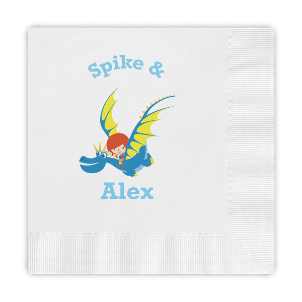 Custom Flying a Dragon Embossed Decorative Napkins (Personalized)