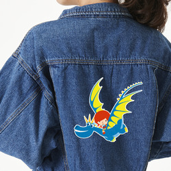 Flying a Dragon Large Custom Shape Patch - 2XL